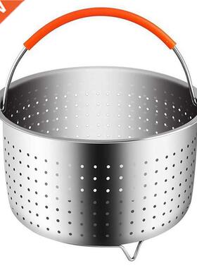 Stainless Steel Steaer Basket Pressure Cooker with Silicone