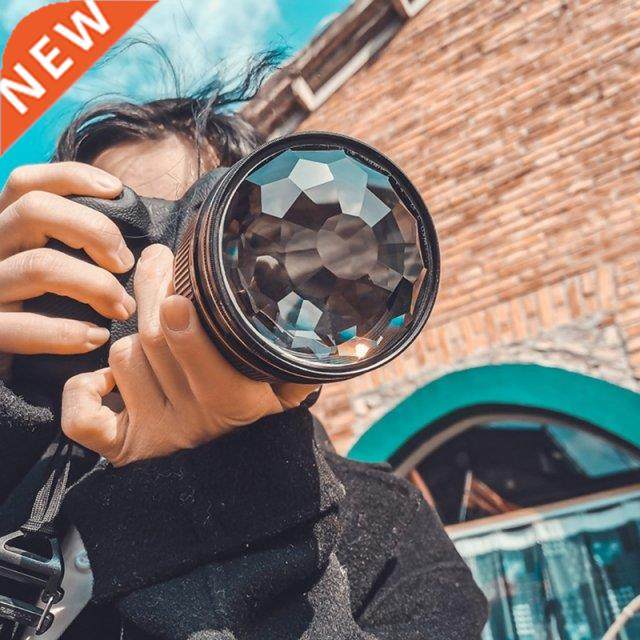 Colorful Prism 77mm Filter Kaleidoscope Prism Variable Numbe