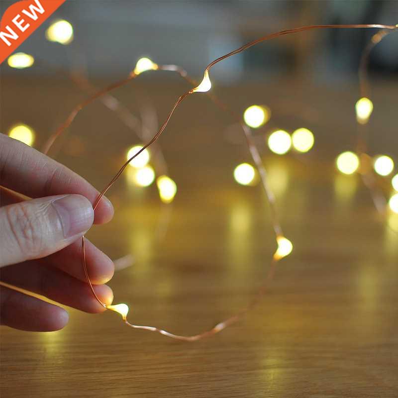 2M 5M 10M Led String Lights Battery Operated Sliver Wire Fai