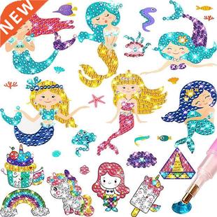 Cute Mermaid Laser Cartoon Kit Painting Diamond Gem Big