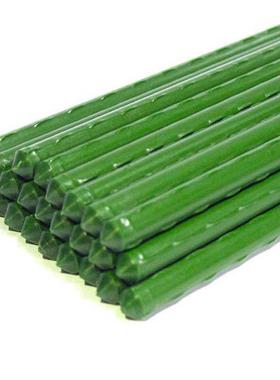 25 Pack Garden Stakes Metal Plastic Coated Plant Cage Suppor