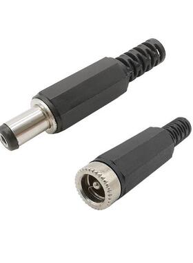 5/10Pars 2.1mm x 5.5mm DC Power Male Plug + Female Jack Soc