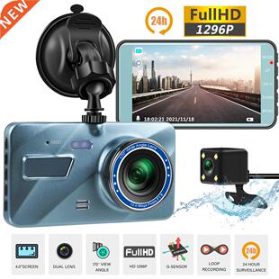 Video Rear Black Car DVR Cam Box Recorder 24H Camera Dash
