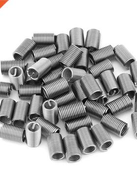 100pcs M6 x 1.0 x 3D Thread Inserts Coiled Wire Helical Scre