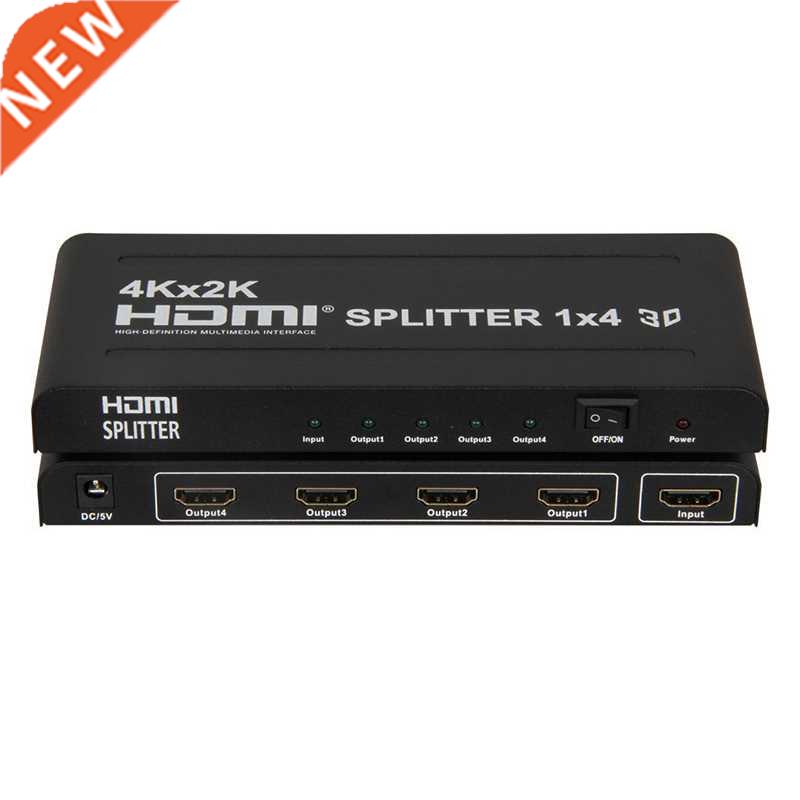 Ultra HD 4K HDMI Splitter 1x4 HDMI 1 in 4 out Splitter Femal