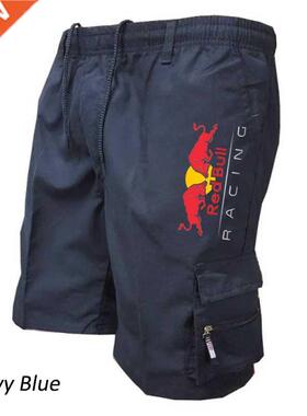 New Men Shorts Overalls Men's Drawstring Tactical Pants Summ