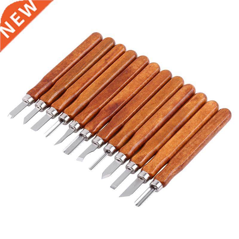 12pcs Woodcut Cutter Knifes Hand Carving Chisels Carving Too