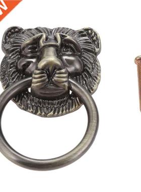 Lion Head Antique Handle Door Knocker Accessories Cabinet Cu