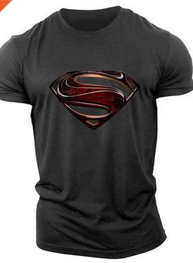 2022 Summer New Men's Fitness Short Sleeve T Shirt Sport Out