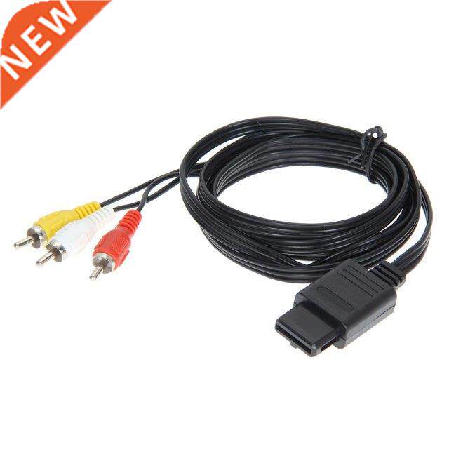 High Quality 180cm 6FT AV TV RCA Video Cord Cable For Game c