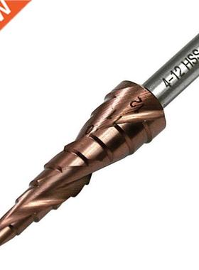 Spiral Grooved Step Drill Bit M35 HSS Round Shank Metal Dril