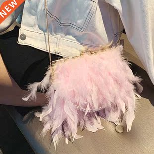 2021 Luxury Chc Handbags Women Famous Brands Ostrch Feathe