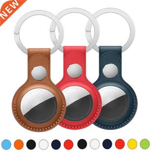 For Holder Case Air Keychain Leather Tag Airtag