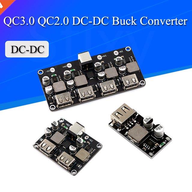 USB QC3.0 QC2.0 DC-DC Buck Converter Charging Step Down Modu