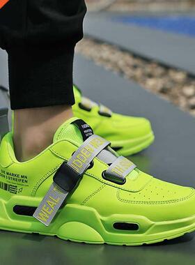 men's light running shoes red white casual breathable summer