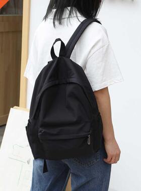 Teen School Bag for Girls Backpack Solid Color Women Bookbag