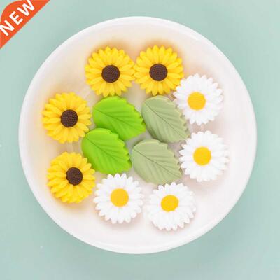 od Grade Leaves Teether BPA-Free Baby Snowman Toy Chain Acce