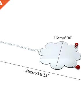 Hanging Chicken Mirror Toy Parrot Toy with Red Bells Peckin