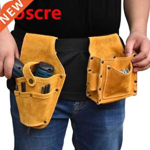 Pack Electric Drill Cowhide Screws Waist Bag Nails Wearable