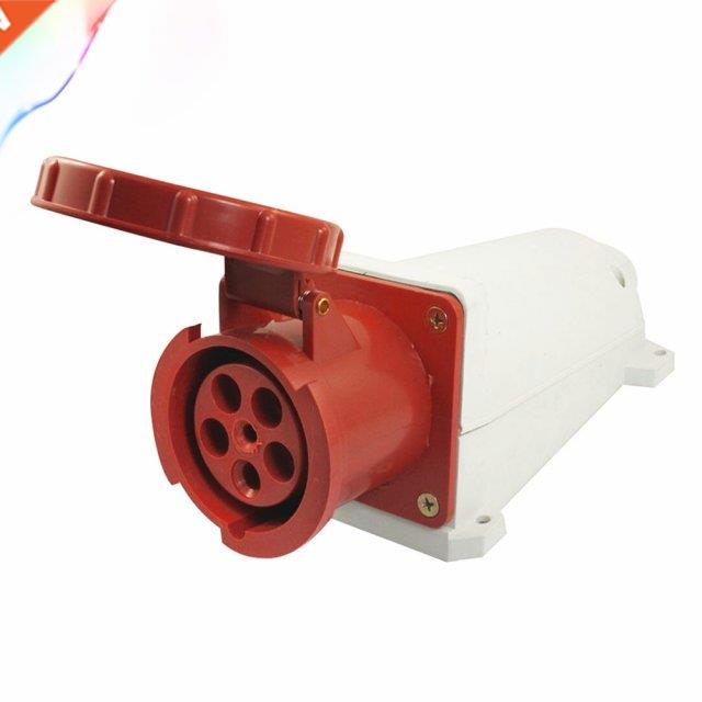 AC 220-380V/240-415V 63A 6 Pin Panel Mounting IEC309-2 Indus