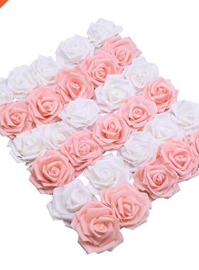 20Pcs 6cm Big PE Foam Roses Artificial Flower Heads For Wedd