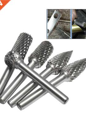 5pcs 6x12mm Double Lines Rotary File Burr Tungsten Carbide R