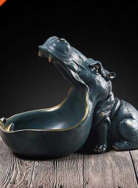 ERMAKOVA Hppopotamus Storage Box Statue Creatve Hppo Fgu