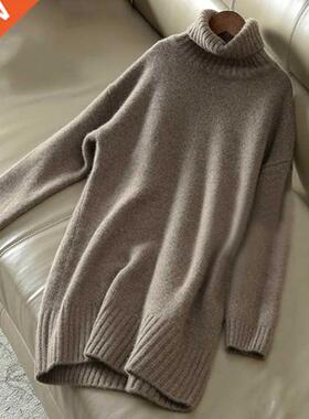 Cashere sweater woen turtleneck sweater knitted wool pullo