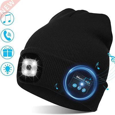 Warm Beanie Wireless LED Hat Wireless Smart Cap Headset Head