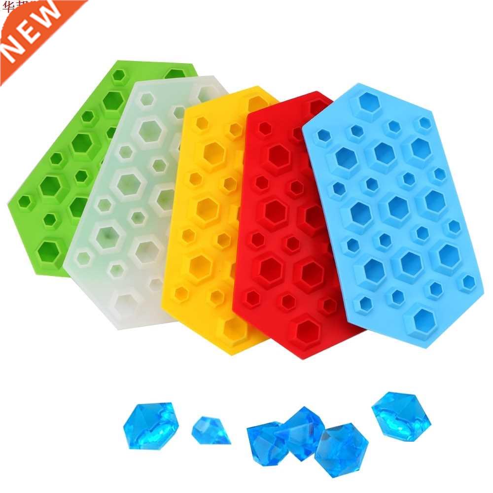 3D Diamonds Ice Tray Ice Cream Maker Chocolate Mould Silicon