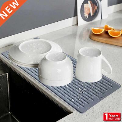 Silicone Square Dish Drying Mat Heat Resistant Draining Tabl