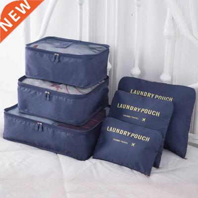 6 PCS Travel Storage Bag Set for Clothes Tidy Organizer Ward