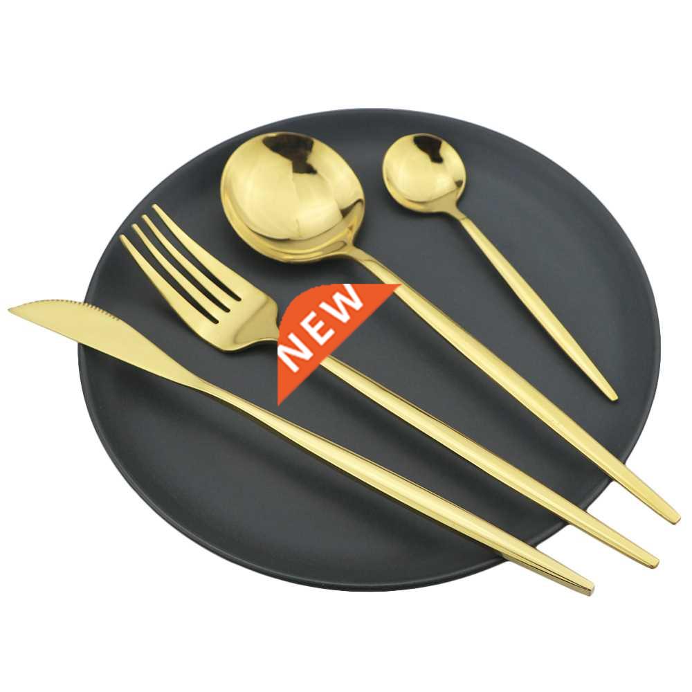 1/4pcs Cutlery Set Blue Dinnerware Set 18/10 Stainless Steel