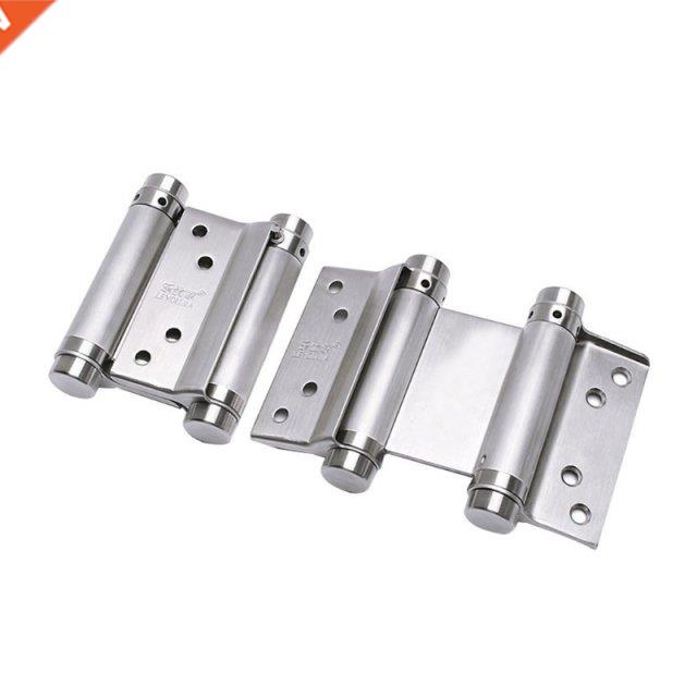 Double Open Spring 4 Inch Hinge Stainless Steel Two-way Free