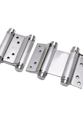 Double Open Spring 4 Inch Hinge Stainless Steel Two-way Free