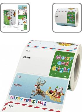 Fadeless Eco-Friendly Peel and Stick Fadeless Xmas Name Labe