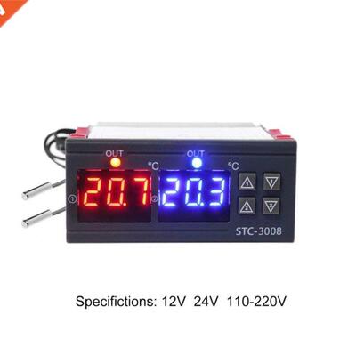 Dual Digital Temperature Controller Double Thermostat Heatin