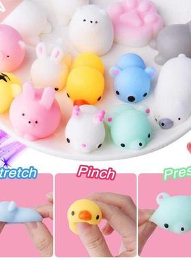 Kawaii Animals Squishy Mochi Fidget Toys Pack Anti Sss Relie