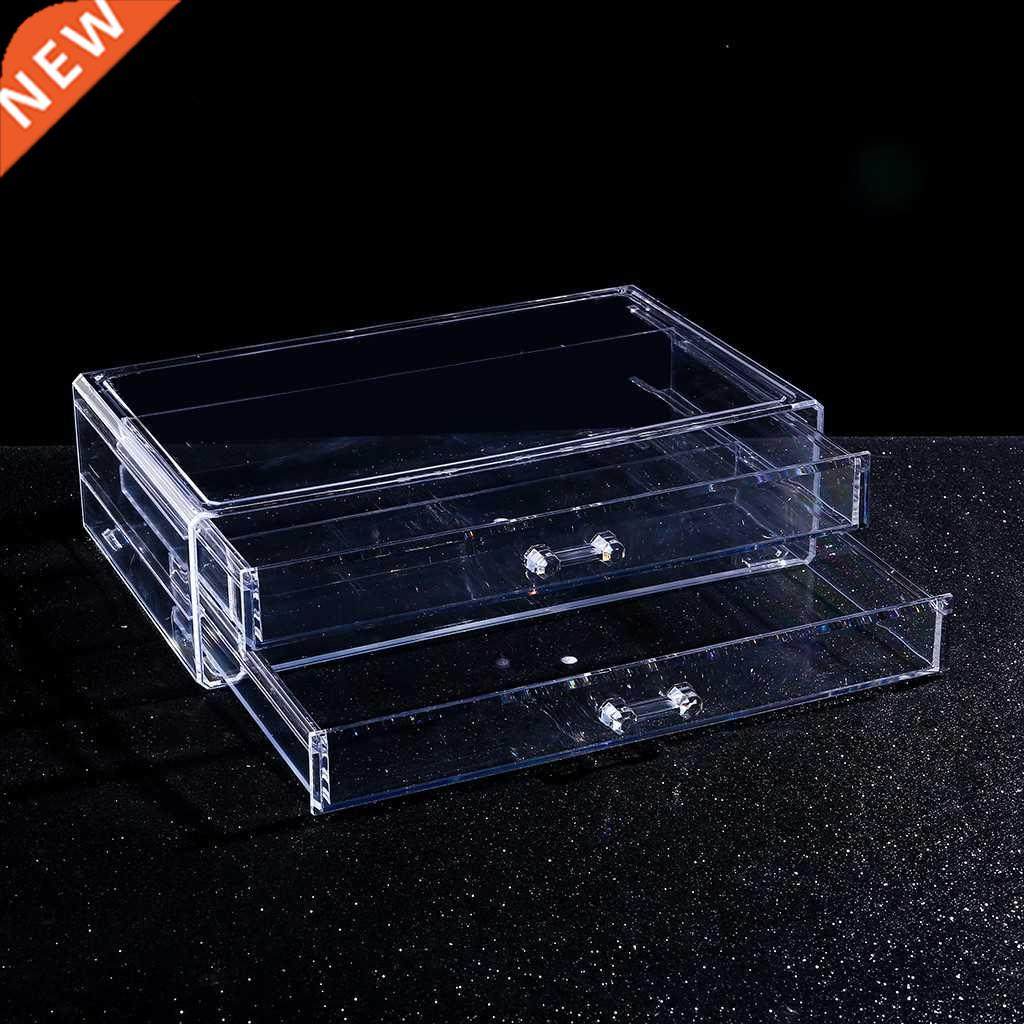 portable transparent acrylic multi-layer makeup storage cosm