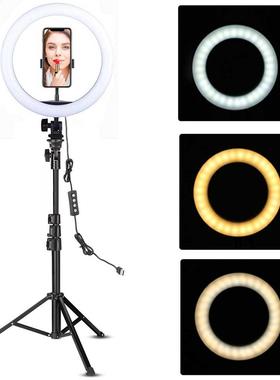 LED Ring Light 10-inch with Tripod Stnd Selfie Ringlight Vi