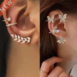 ndy Bohemian No Piercing Crystal Rhinestone Ear Cuff Earring