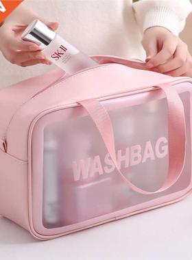 Women Portable Travel Wash Bag Female Transpent Waterproof