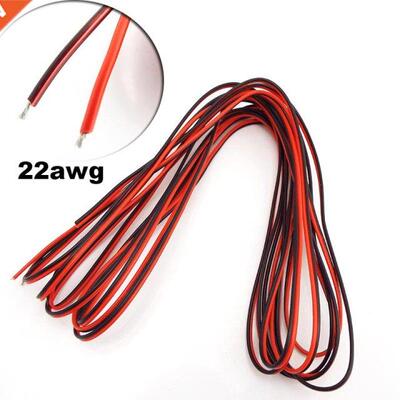 22awg Wire 2pin Tinned Copper Insulated PVC Wired Line Elect