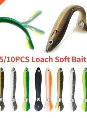 5/10pcs Silicone Soft Bait 10cm 6g Wobbler for Bass/Pike Cra
