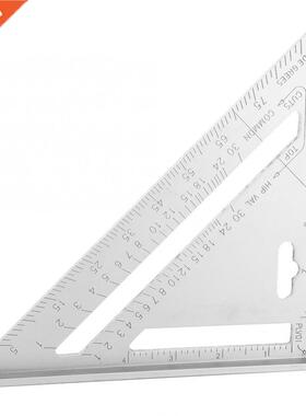 Aluminum Alloy Rafter Ruler Protractor Square Carpenter Mea