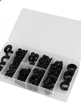 180pcs/box Rubber Grommet 8 Sizes Assortment Set for Protect