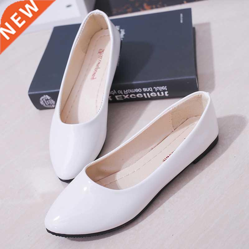Women Candy Color Ballet Flats White Wedding Shoes Woman Fla