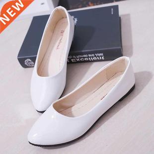 Women Candy Color Ballet Flats White Wedding Shoes Woman Fla