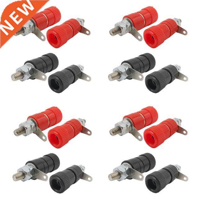 40Pcs Nickel Plated 4mm Banana Socket Connectors Binding Pos