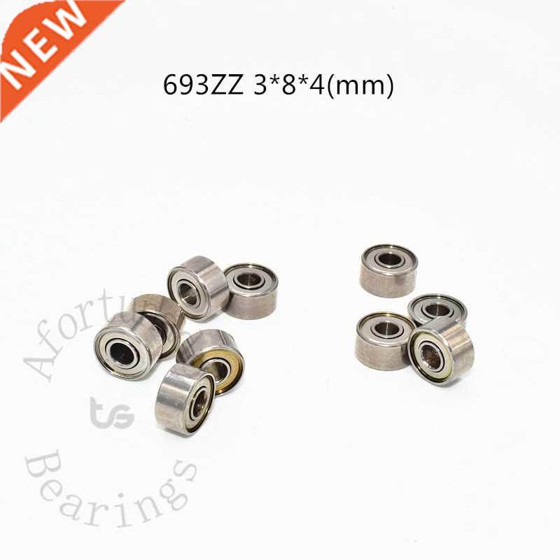 Miniature 10pcs 693ZZ 3*8*4(mm) free shipping chrome steel